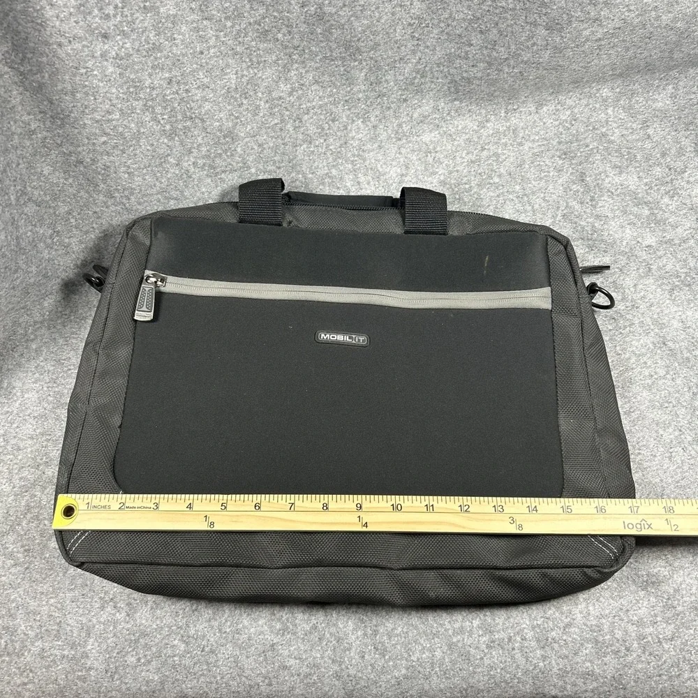 Mobil IT Laptop Briefcase One Size Black Padded Tech Messenger Bag
